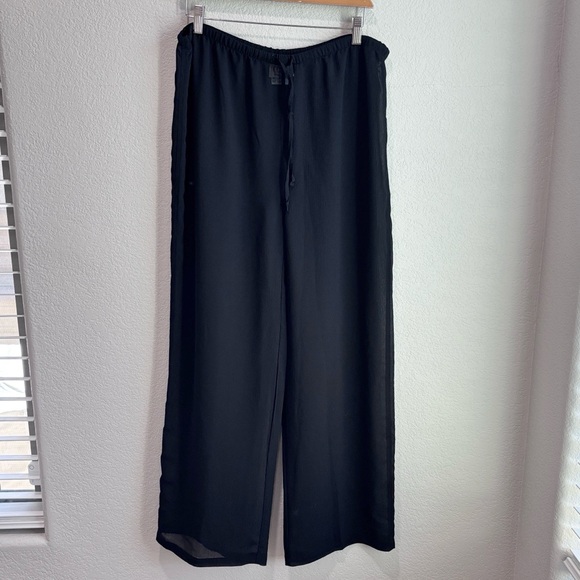 Cole of California Swim Cover Up Sheer Black Pants - Picture 1 of 7